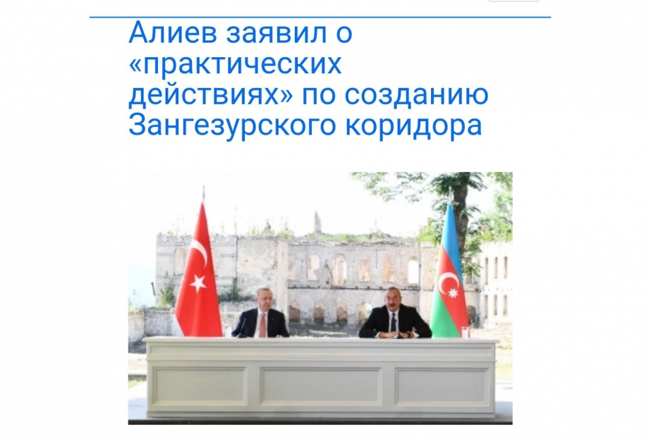Moldova mətbuatı Şuşa Bəyannaməsi haqqında geniş məlumat dərc edib