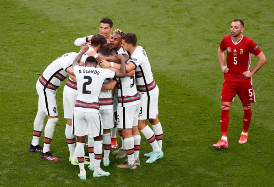2nd-half goals give Portugal win over Hungary