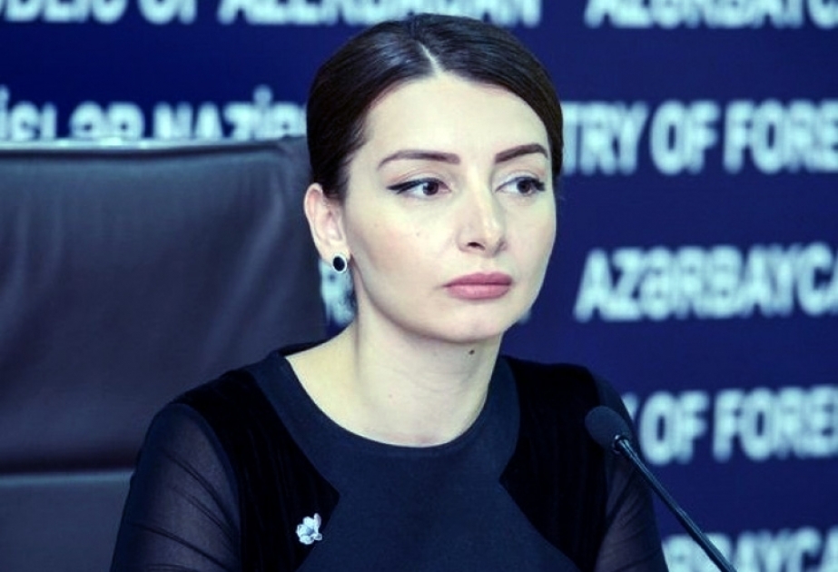 Leyla Abdullayeva: Ermənistan XİN-nə üçtərəfli Birgə bəyanatların icrasına yönəlik addımlar atmalarını tövsiyə edirik