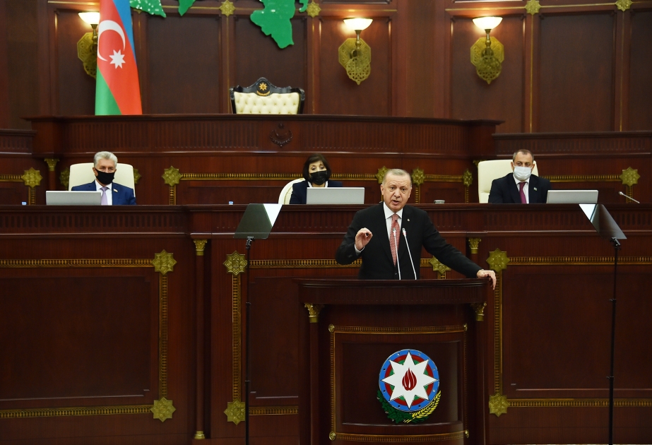 Prezident Ərdoğan: Ermənistan Azərbaycanla problemlərini həll etdikcə Türkiyə olaraq biz də lazımi addımları atacağıq
