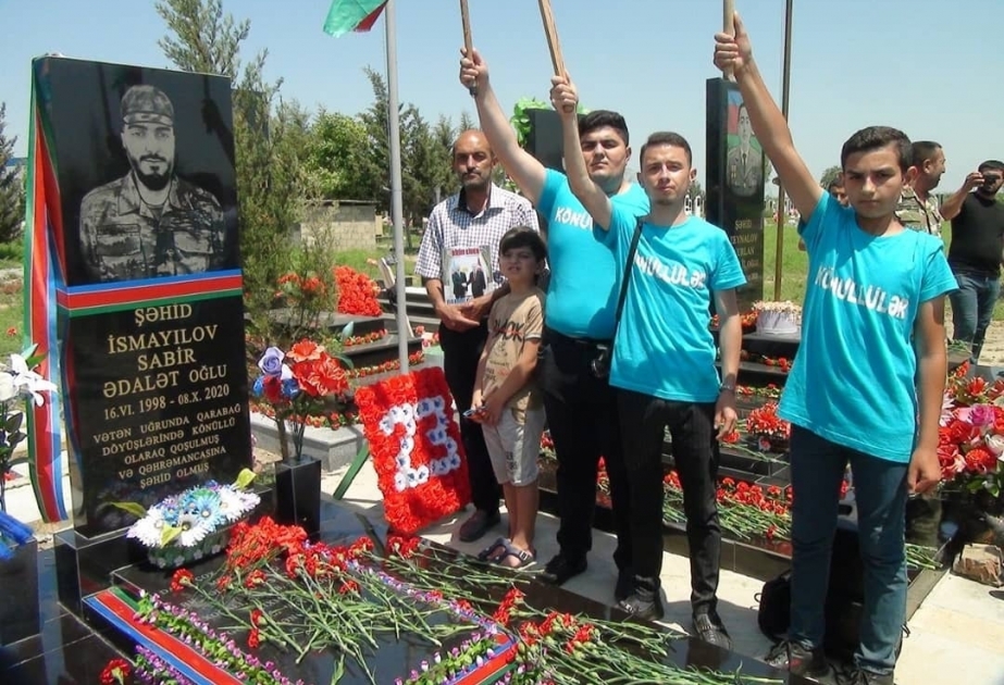 Sabirabadda şəhid Sabir İsmayılovun xatirəsi anılıb