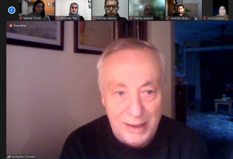 Un evento en línea dedicado al 880 aniversario del gran poeta azerbaiyano Nizami Ganjavi se efectuó en Argentina