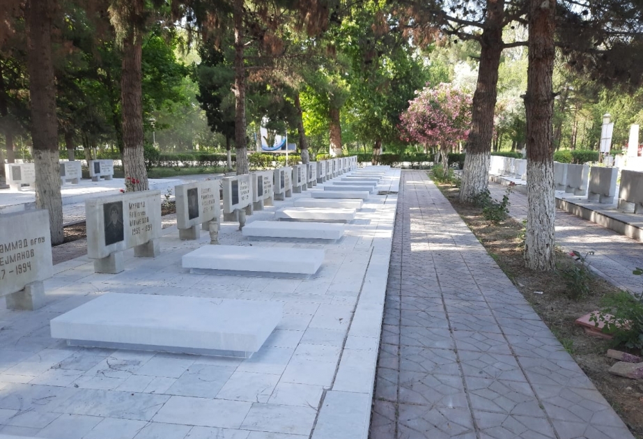 Yevlaxda Şəhidlər xiyabanı əsaslı təmir edilir VİDEO