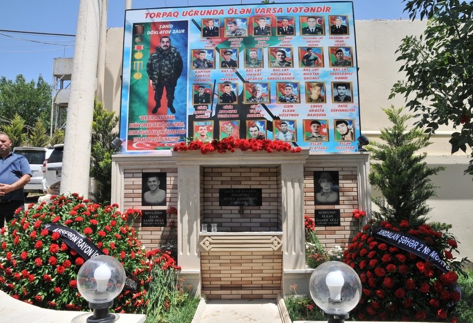 Masazırda şəhidlərin xatirəsinə inşa olunan bulaq istifadəyə verilib