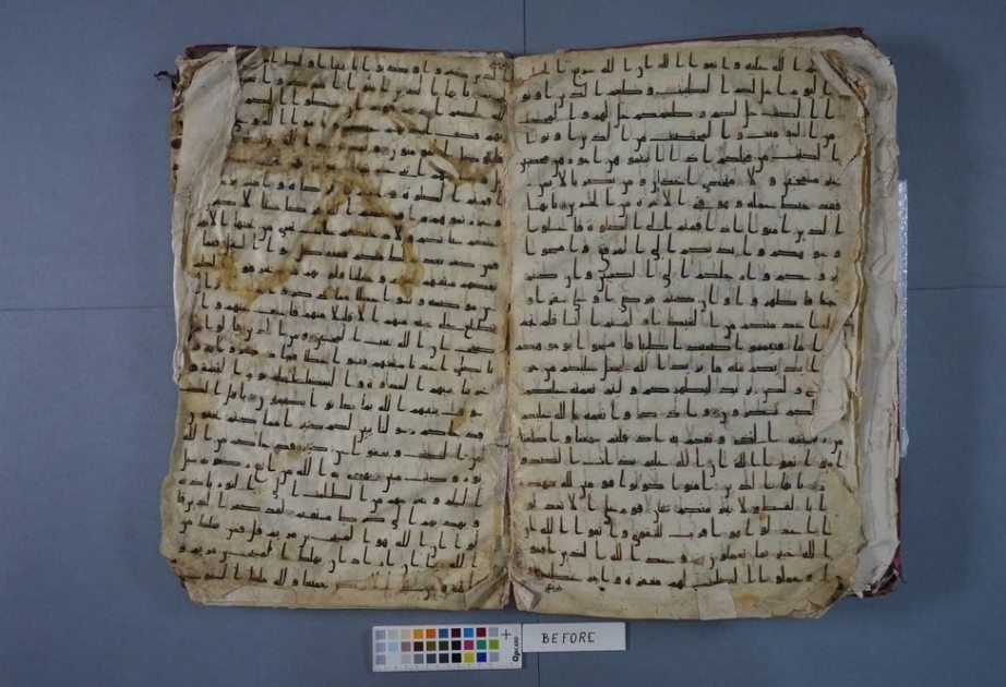 ترميم أحد أقدم نسخ المصحف في أوزبكستان