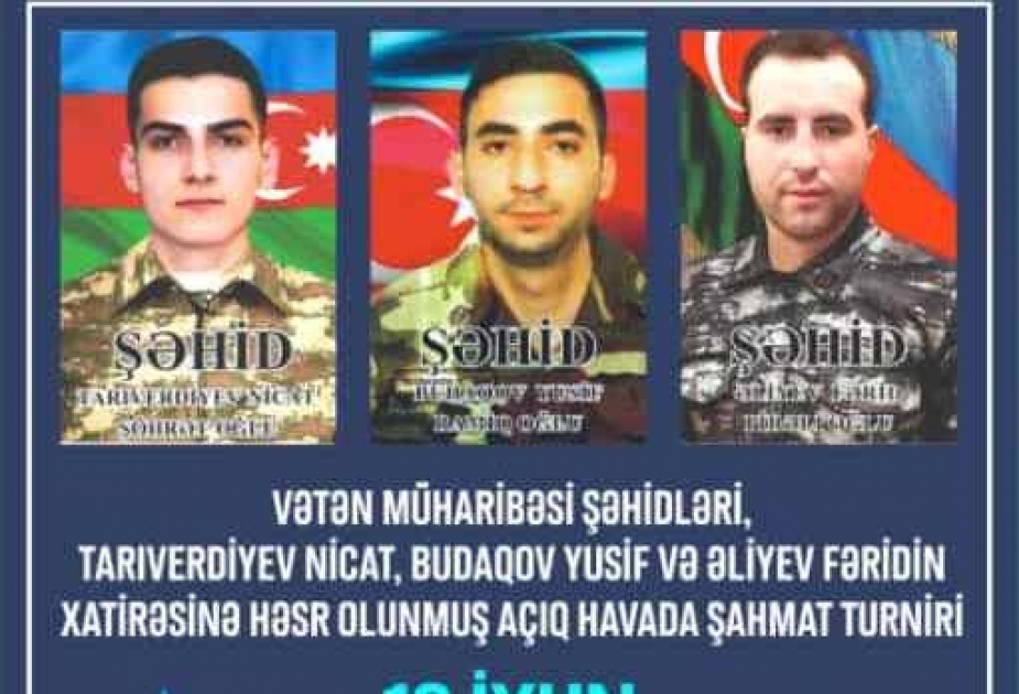Vətən müharibəsi şəhidlərinin xatirəsinə həsr olunmuş şahmat turniri keçirilib