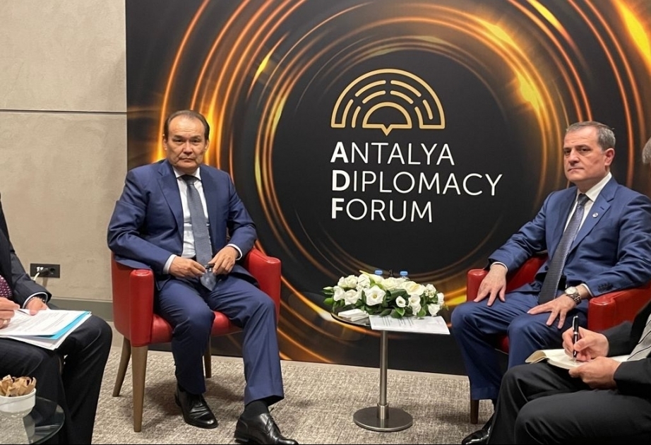Le ministre Djeyhoun Baïramov s’entretient avec le secrétaire général du Conseil turcique à Antalya