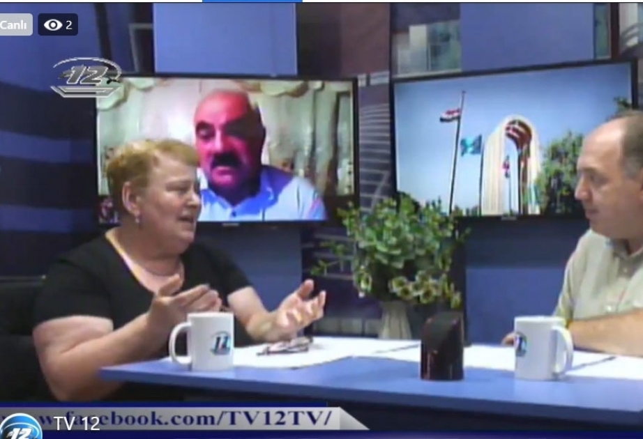 El corresponsal de AZERTAC informó al canal de televisión georgiano AdjaraTv12 sobre las atrocidades armenias