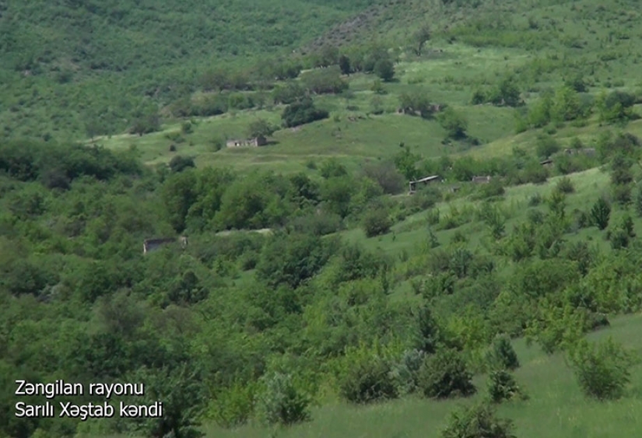 Müdafiə Nazirliyi Zəngilan rayonunun Sarılı Xəştab kəndinin videogörüntülərini yayıb VİDEO
