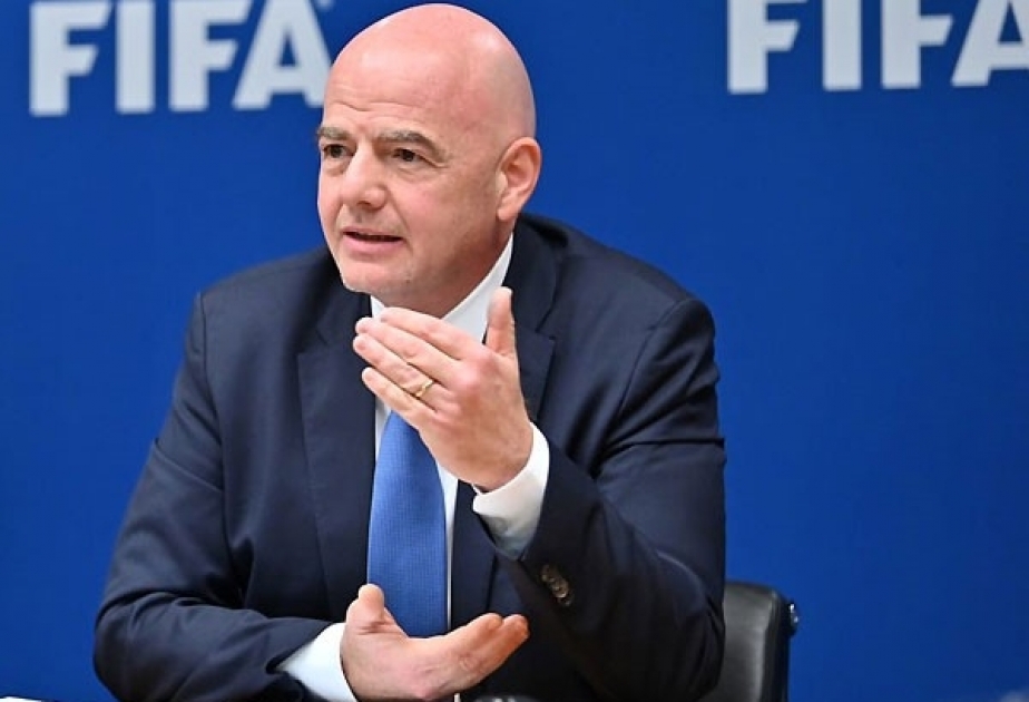FIFA-nın prezidenti Gianni İnfantino İsveçrə-Türkiyə oyununu izləmək üçün Bakıya gəlib