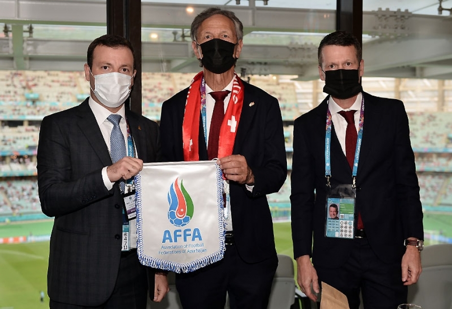 AFFA-nın icraçı vitse-prezidenti İsveçrə Futbol Assosiasiyasının prezidenti ilə görüşüb