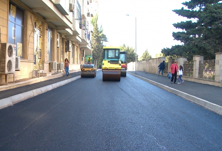 Yasamal rayonunda 4 küçədə təmir işləri aparılır VİDEO