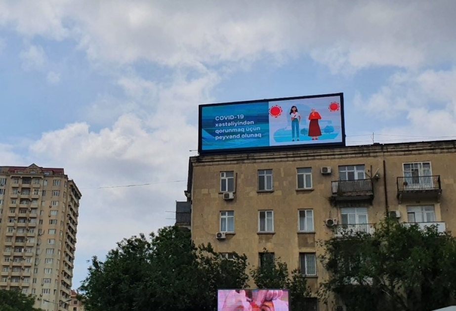 ADRA 458 reklam qurğusunda peyvəndlənmə ilə bağlı sosial reklamların yayımını təmin edib