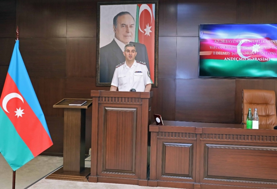 Azərbaycan vətəndaşlığına qəbul edilmiş şəxslərin təntənəli andiçmə mərasimi keçirilib