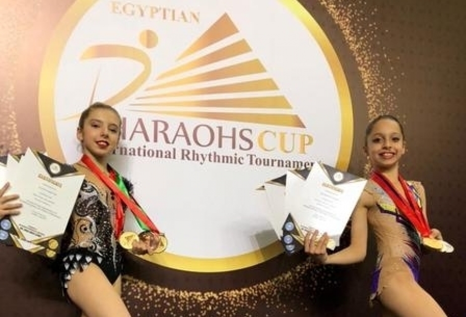 Des gymnastes rythmiques azerbaïdjanaises se distinguent à l’Egyptian Pharaohs Cup