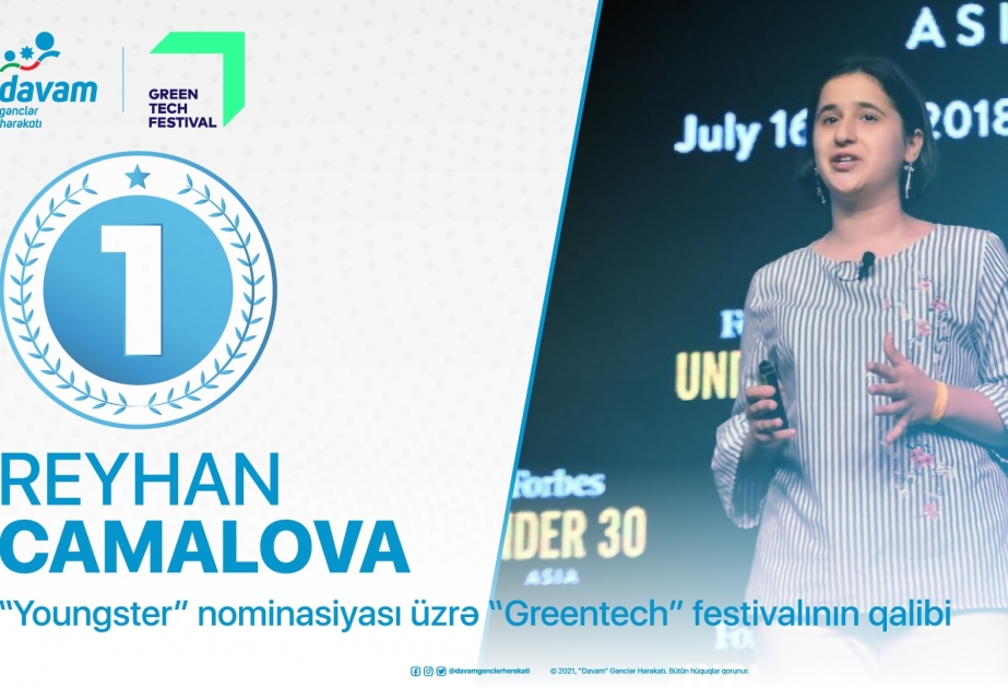 “Davam” Gənclər Hərəkatının üzvü “Yaşıl mükafatlar” nominasiyasının qalibi olub