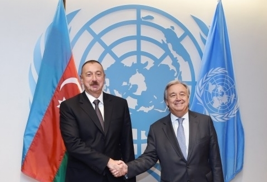 Ilham Aliyev: "La cooperación con las Naciones Unidas tiene un significado especial para Azerbaiyán"