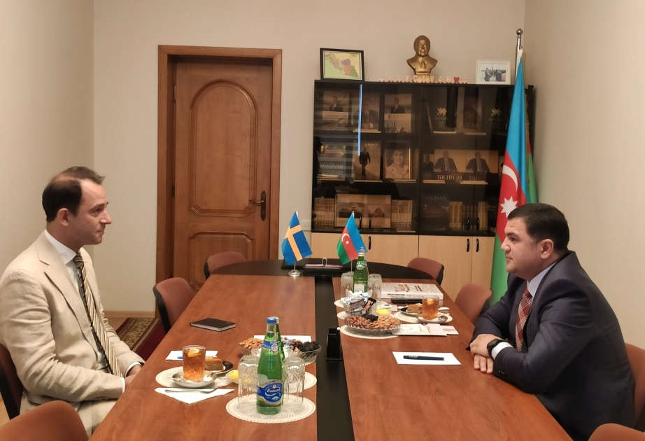 Naxçıvan Muxtar Respublikası ilə İsveç Krallığı arasında əlaqələrin genişləndirilməsi müzakirə olunub
