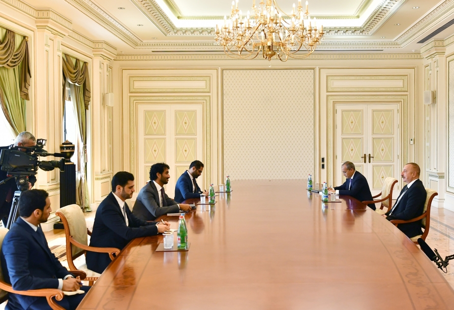 President Ilham Aliyev received United Arab Emirates minister of economy VIDEO