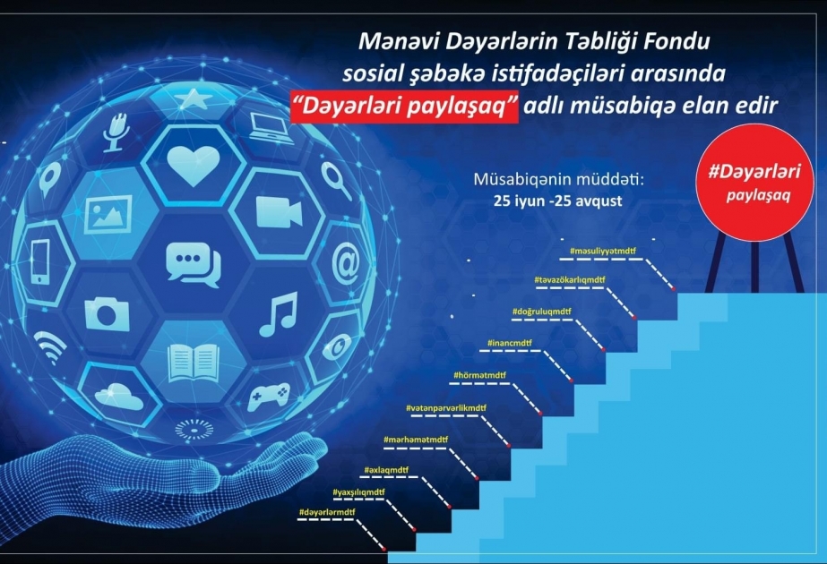 Sosial şəbəkə istifadəçiləri arasında “Dəyərləri paylaşaq” adlı müsabiqə elan edilib