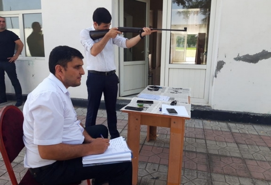 Ağdaşda tir atıcılığı üzrə yarışın qalibləri mükafatlandırılıb