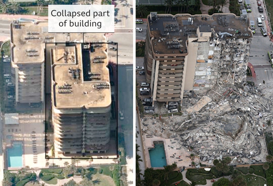ABŞ-da yaşayış binasının çökməsi nəticəsində ölənlərin sayı 3-ə çatıb