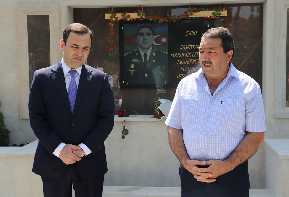 İsmayıllıda şəhidin xatirəsinə tikilən bulaq istifadəyə verilib
