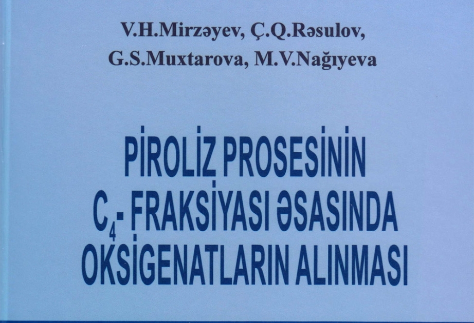 Kimyaçı alimlərin yeni monoqrafiyası çapdan çıxıb