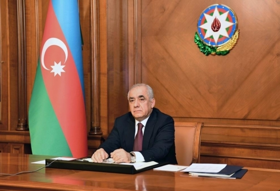 阿塞拜疆总理阿里·阿萨多夫祝俄罗斯联邦政府主席米哈伊尔·米舒斯京俄罗斯国庆日快乐