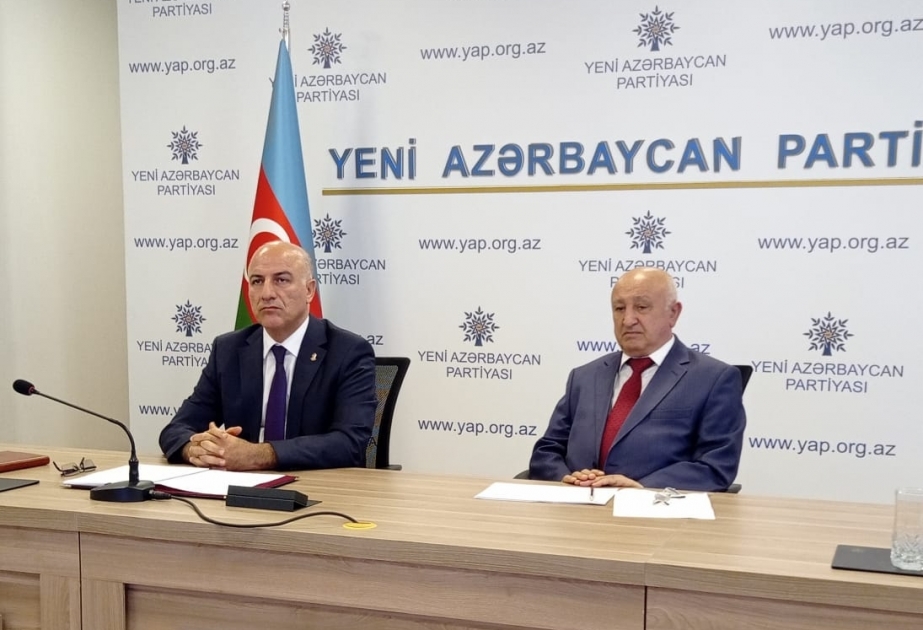 Yeni Azərbaycan Partiyası Sabunçu rayon təşkilatının X hesabat konfransı keçirilib