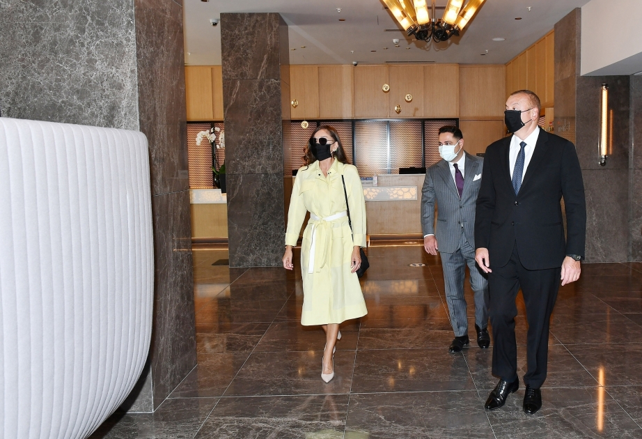 El Presidente de Azerbaiyán asistió a la inauguración del hotel Courtyard by Marriott Baku