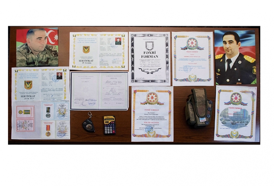 Şəhid Əsəd Həsənova məxsus materiallar Tarix Muzeyinə təhvil verilib