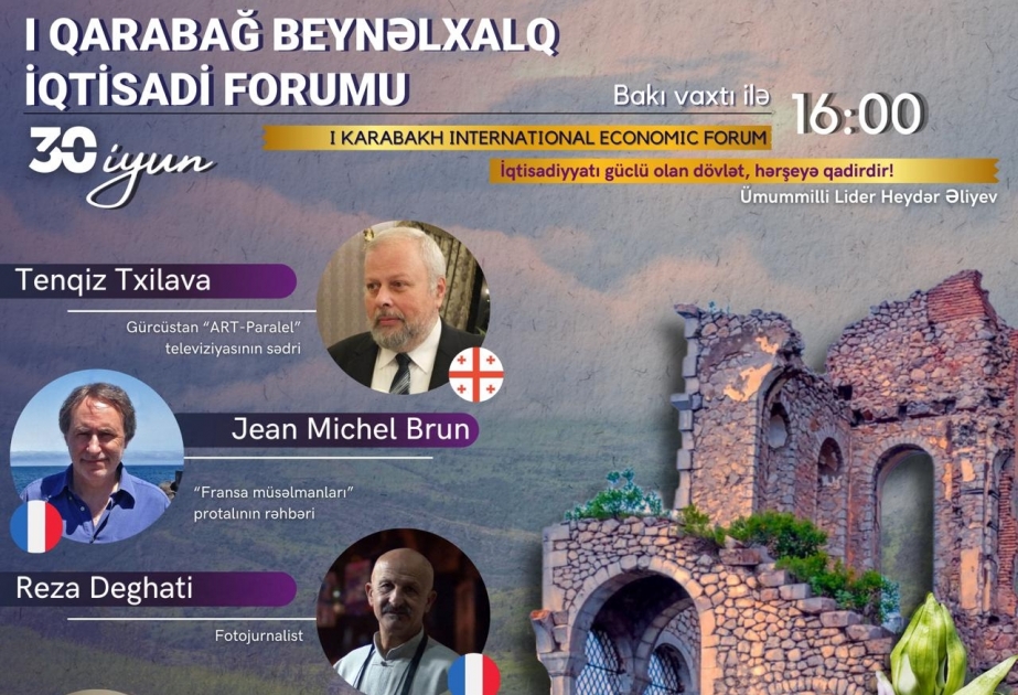 “İMZA” İctimai Birliyinin təşkilatçılığı ilə videoformatda Birinci Qarabağ Beynəlxalq İqtisadi Forumu keçirilib