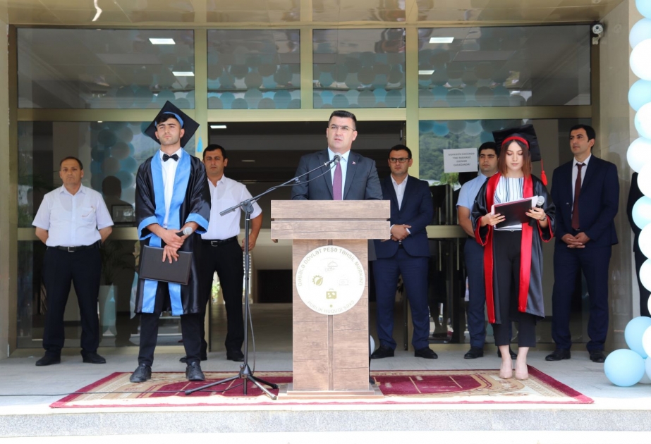 Qəbələ Dövlət Peşə Təhsil Mərkəzində “Məzun günü” keçirilib