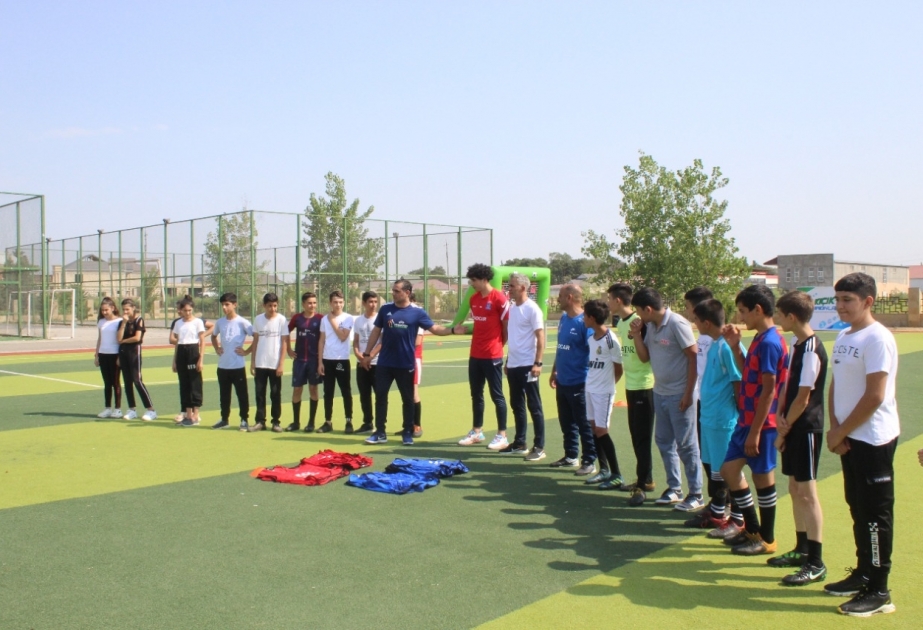 İmişlidə uşaqlar üçün futbol üzrə ustad dərsi keçirilib