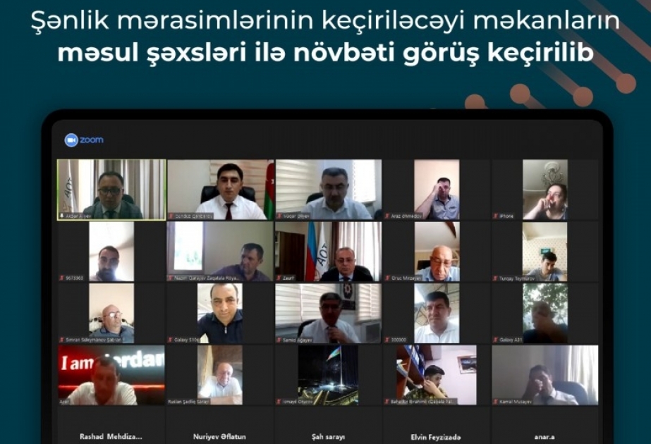Şənlik mərasimlərinin keçiriləcəyi məkanların məsul şəxsləri ilə növbəti görüş keçirilib