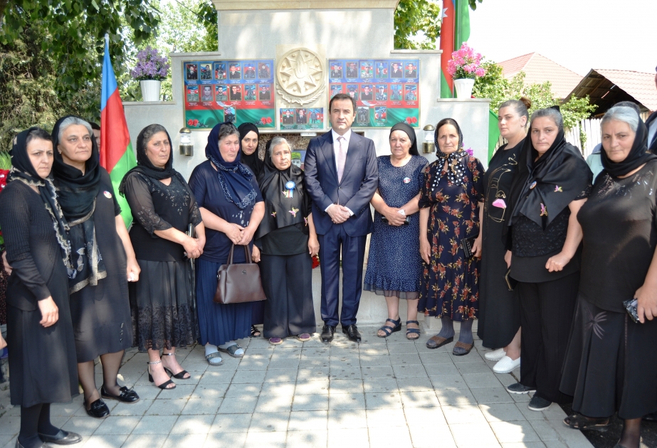 İsmayıllıda şəhidin xatirəsinə həsr olunan bulaq kompleksi istifadəyə verilib