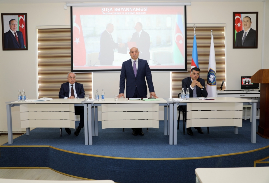 Gömrük Akademiyasında “Şuşa Bəyannaməsinin tarixi və strateji əhəmiyyəti” mövzusunda tədbir keçirilib