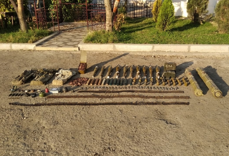 العثور على أسلحة وذخائر قتالية للعدو في شوشا
