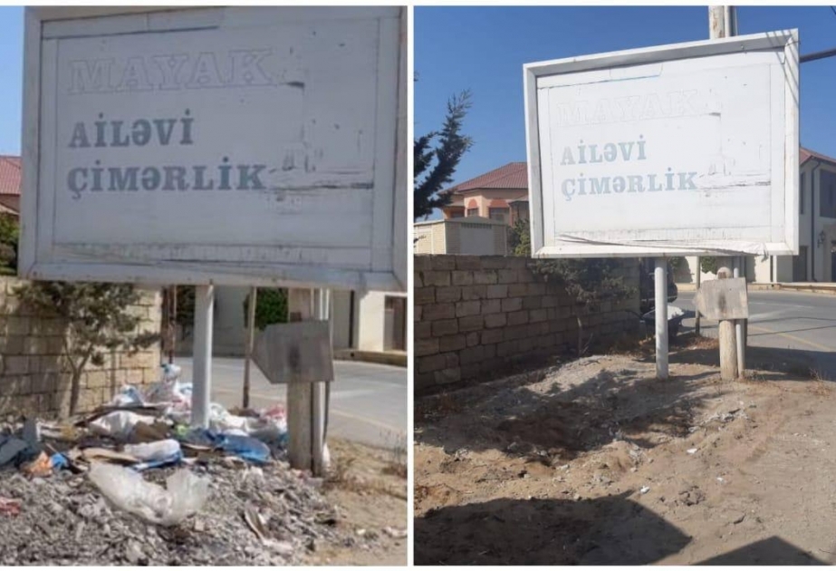 Mərdəkanda çimərliyə yaxın ərazi məişət tullantılarından təmizlənib