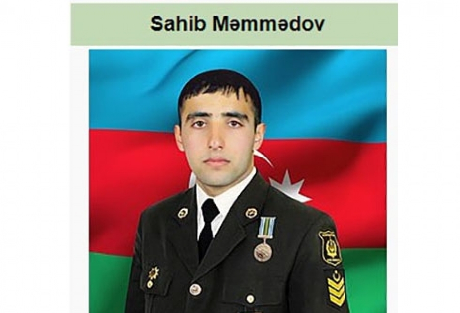 Tarix Muzeyinə şəhid Sahib Məmmədova məxsus əşyalar təhvil verilib