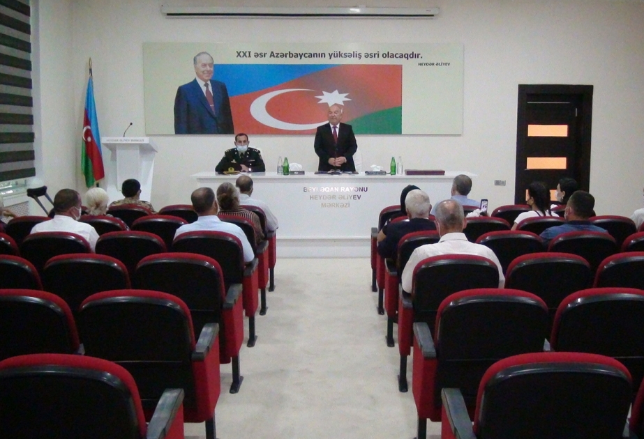 Beyləqanda şəhid ailələri və qazilərə orden və medallar təqdim olunub VİDEO