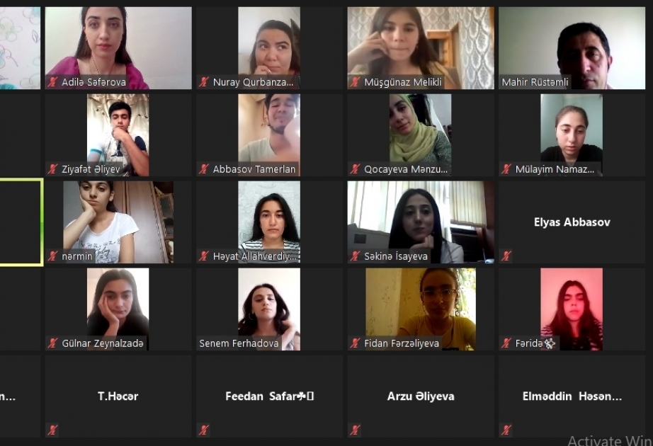 “Könüllü jurnalist” layihəsinin ilk onlayn seminarı keçirilib