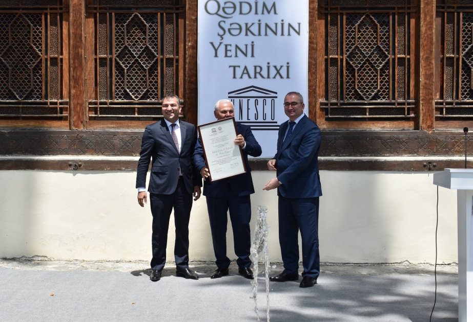 La ciudad de Sheki recibe el certificado de inclusión en la Lista del Patrimonio Mundial de la UNESCO