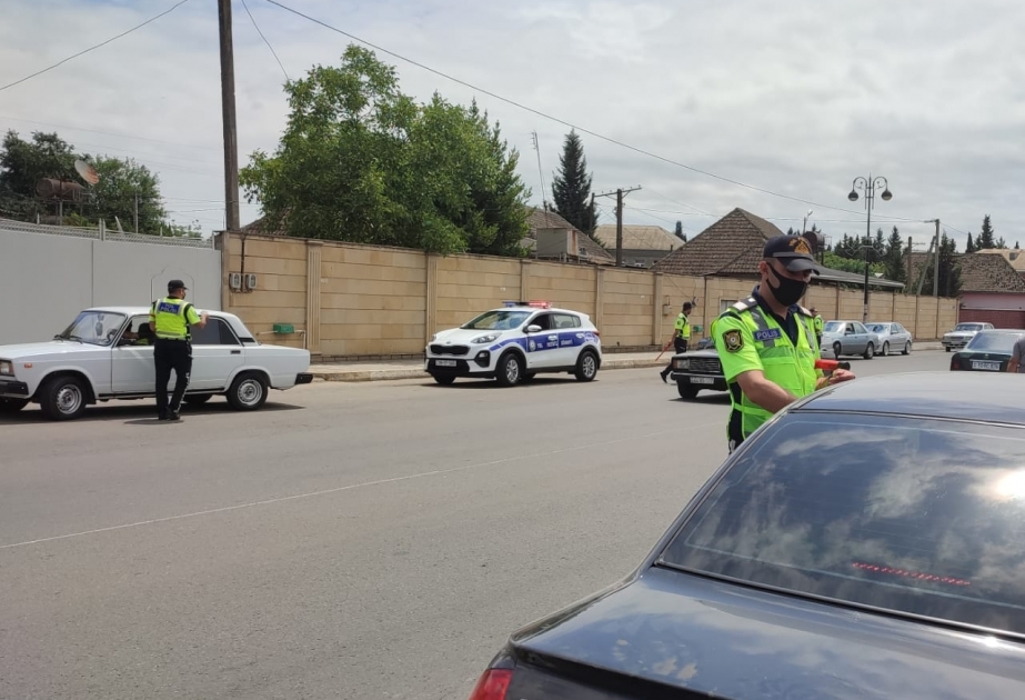 Biləsuvarda yol hərəkəti qaydalarını pozan sürücülər cərimələniblər