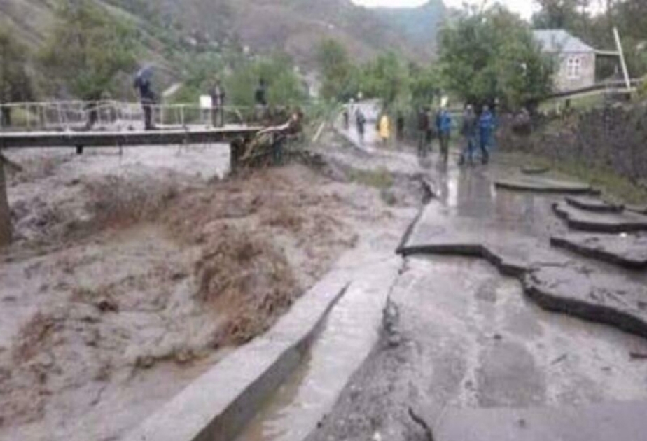 Gədəbəydə güclü leysan təsərrüfatlara ziyan vurub