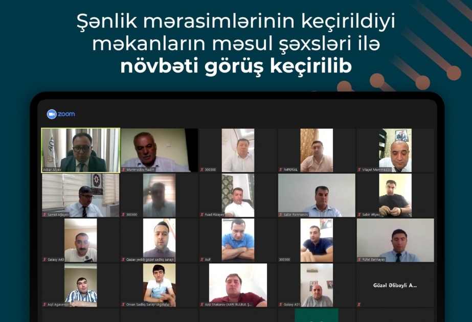 Şənlik mərasimlərinin keçirildiyi məkanların məsul şəxsləri ilə növbəti görüş keçirilib