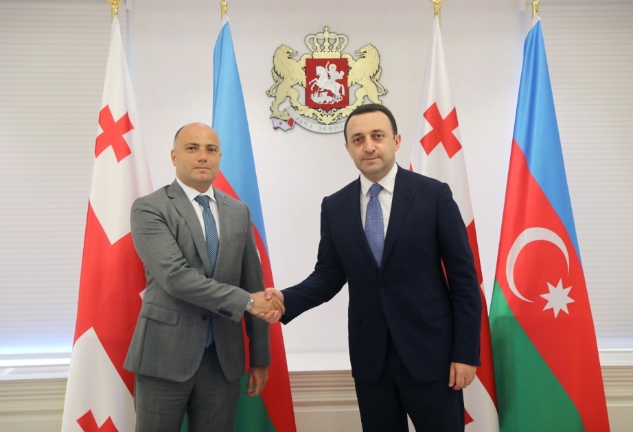 Ministro de Cultura de Azerbaiyán se reúne con el primer ministro de Georgia