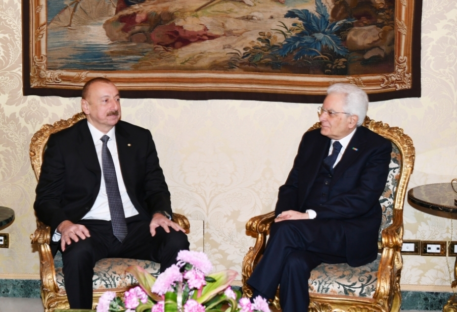 Azərbaycan Prezidenti italiyalı həmkarını İtaliya komandasının Avropa çempionu adını qazanması münasibətilə təbrik edib