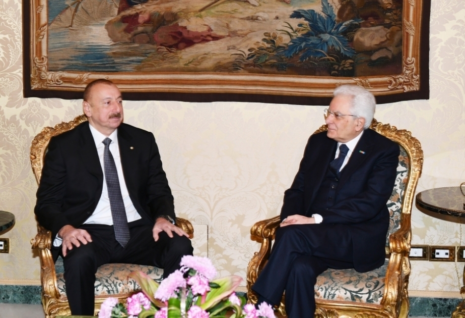 El Presidente de Azerbaiyán felicita a Sergio Mattarella por la victoria de Italia en la Eurocopa